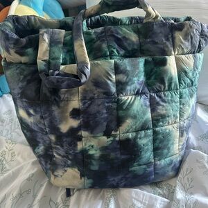 Lululemon Athletica Blue and Green Tote Bag
